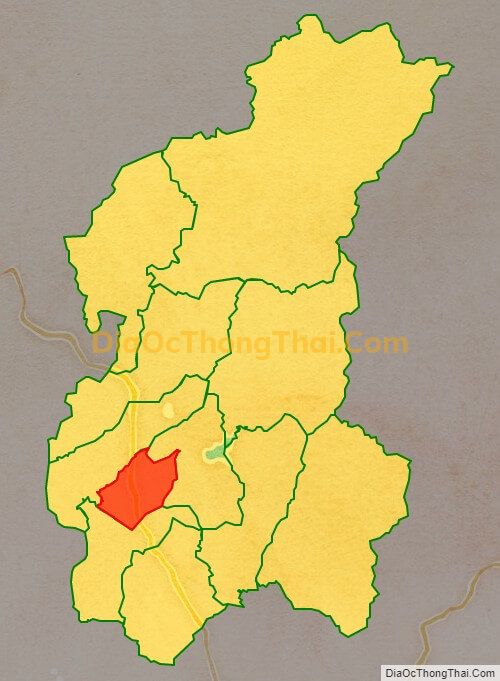 Bản đồ vị trí và địa giới hành chính Thị trấn Đắk Hà, huyện Đăk Hà