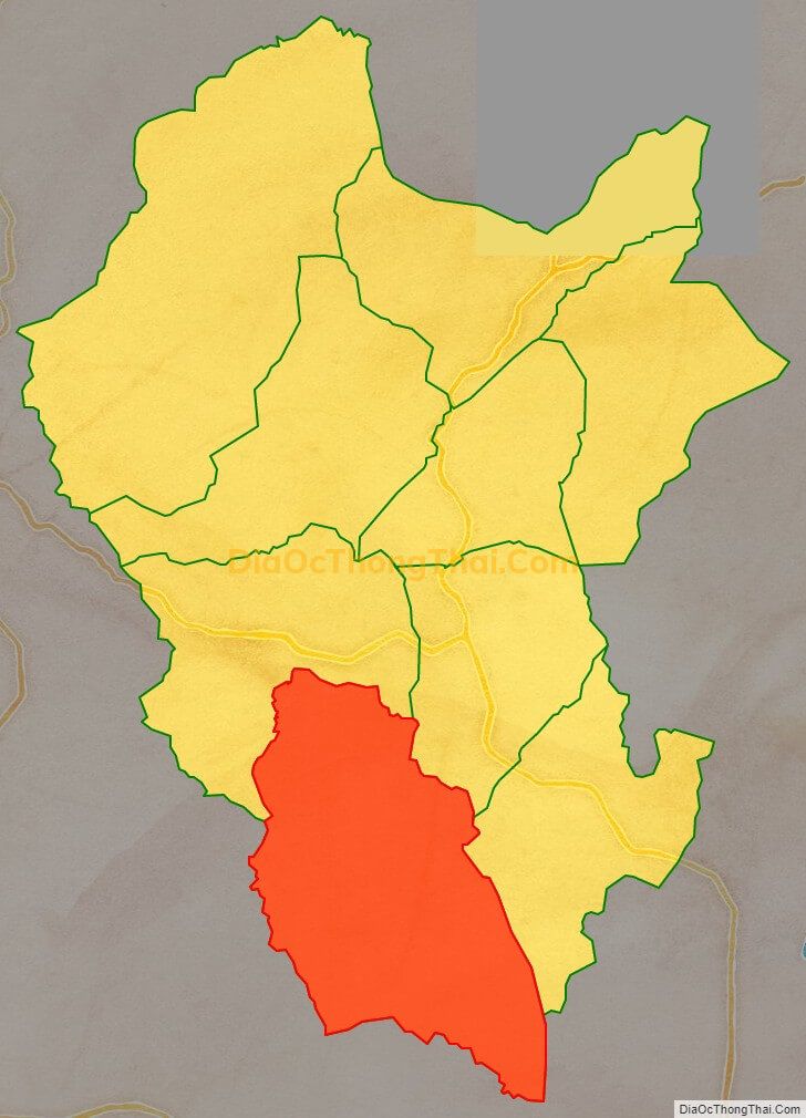 Bản đồ vị trí và địa giới hành chính Xã Pô Kô, huyện Đăk Tô