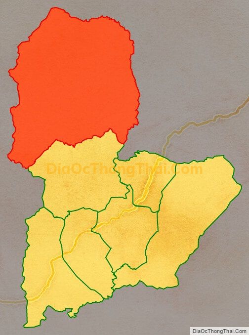 Bản đồ vị trí và địa giới hành chính Xã Đắk Kôi, huyện Kon Rẫy