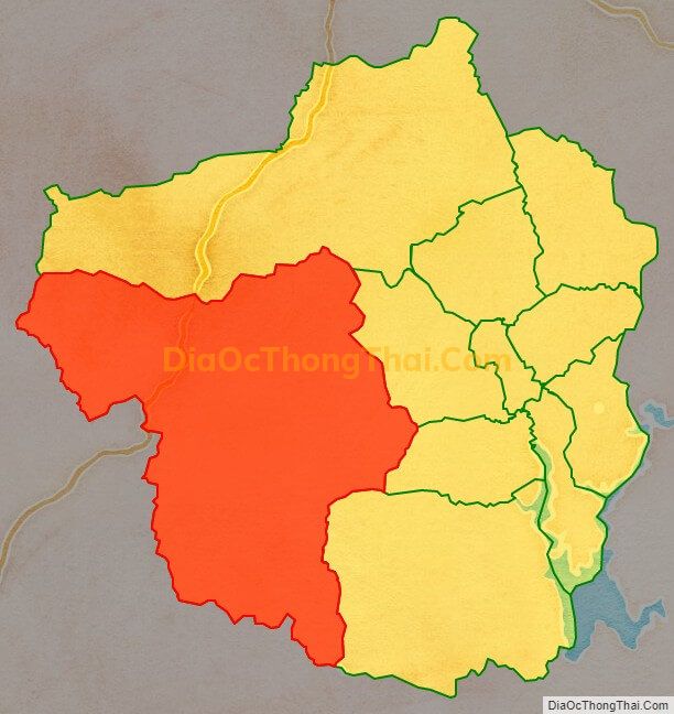 Bản đồ vị trí và địa giới hành chính Xã Mô Rai, huyện Sa Thầy