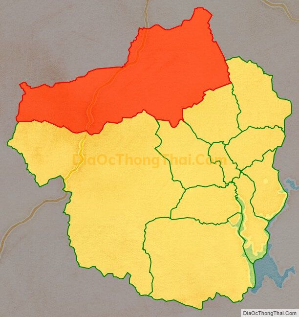 Bản đồ vị trí và địa giới hành chính Xã Rơ Kơi, huyện Sa Thầy