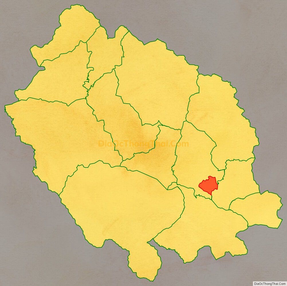 Bản đồ vị trí và địa giới hành chính Thị trấn Mường Tè, huyện Mường Tè