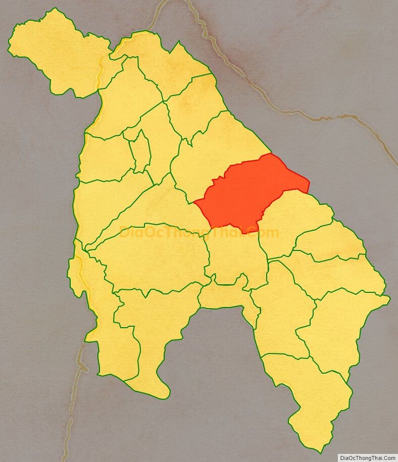 Bản đồ vị trí và địa giới hành chính Xã Nậm Tăm, huyện Sìn Hồ