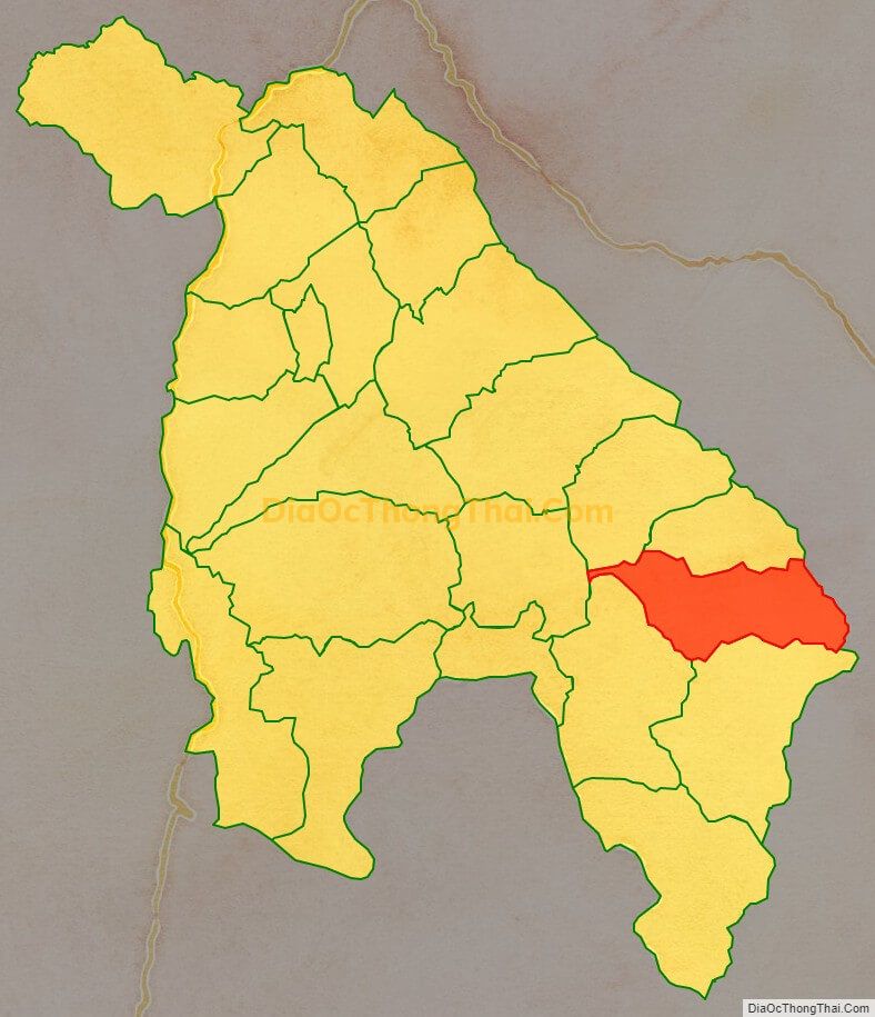 Bản đồ vị trí và địa giới hành chính Xã Noong Hẻo, huyện Sìn Hồ
