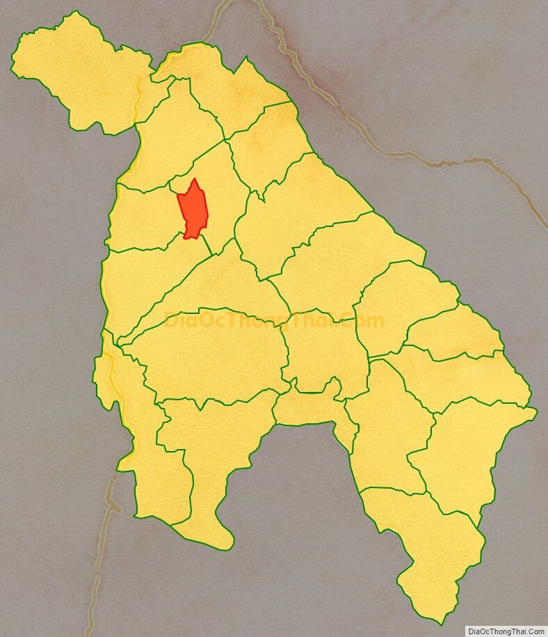 Bản đồ vị trí và địa giới hành chính Thị trấn Sìn Hồ, huyện Sìn Hồ