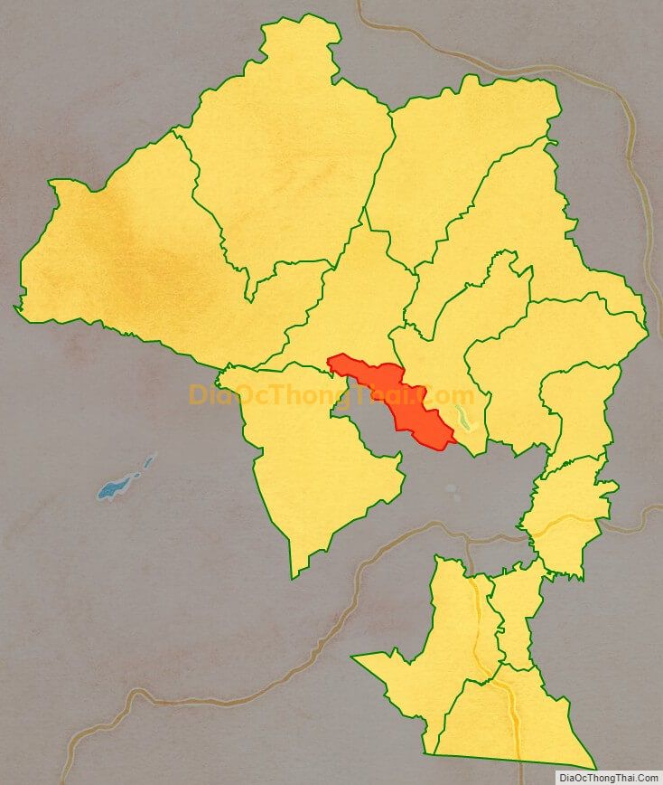 Bản đồ vị trí và địa giới hành chính Xã Lộc Quảng, huyện Bảo Lâm