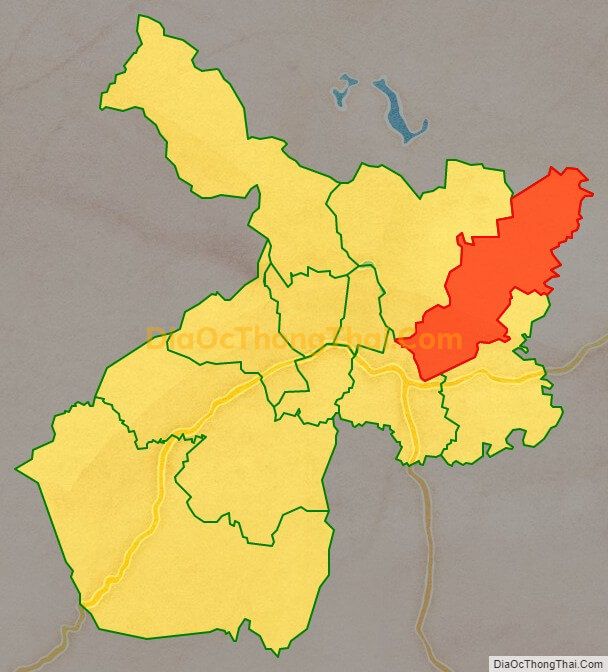 Bản đồ vị trí và địa giới hành chính Xã Lộc Thanh, TP Bảo Lộc