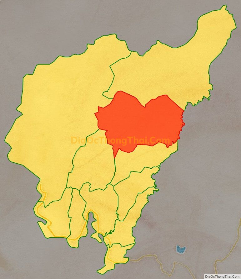 Bản đồ vị trí và địa giới hành chính Xã Tiên Hoàng, huyện Cát Tiên