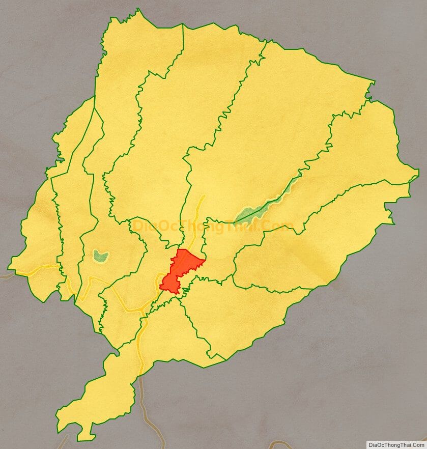 Bản đồ vị trí và địa giới hành chính Xã Hà Đông (cũ), huyện Đạ Tẻh