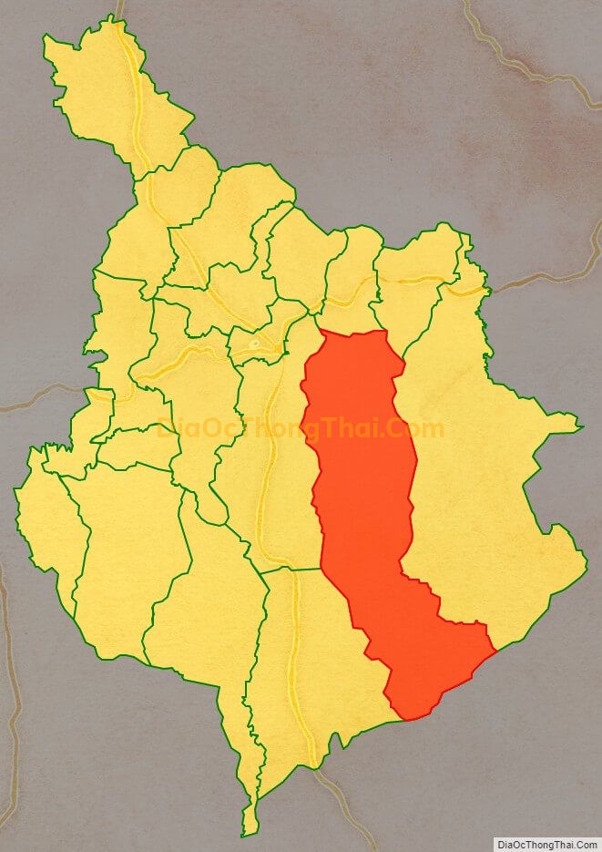 Bản đồ vị trí và địa giới hành chính Xã Bảo Thuận, huyện Di Linh