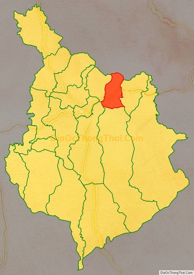 Bản đồ vị trí và địa giới hành chính Xã Đinh Lạc, huyện Di Linh