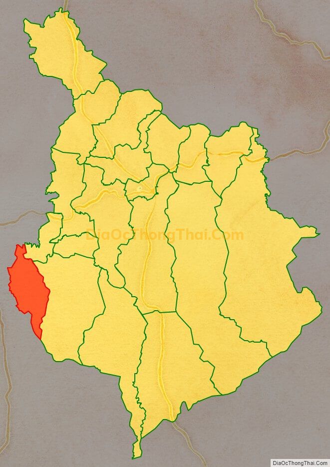 Bản đồ vị trí và địa giới hành chính Xã Hòa Nam, huyện Di Linh