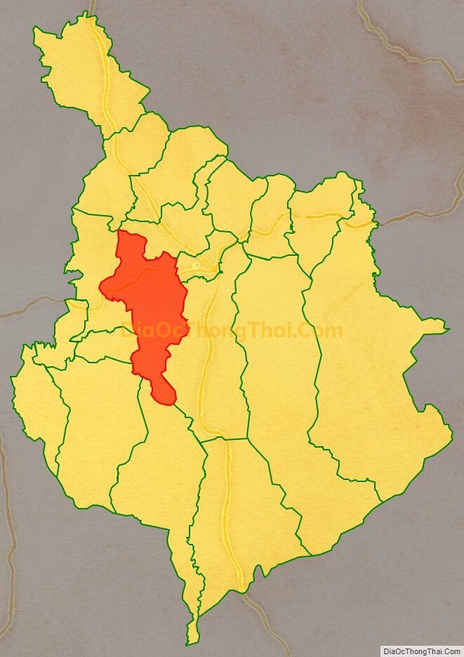 Bản đồ vị trí và địa giới hành chính Xã Liên Đầm, huyện Di Linh