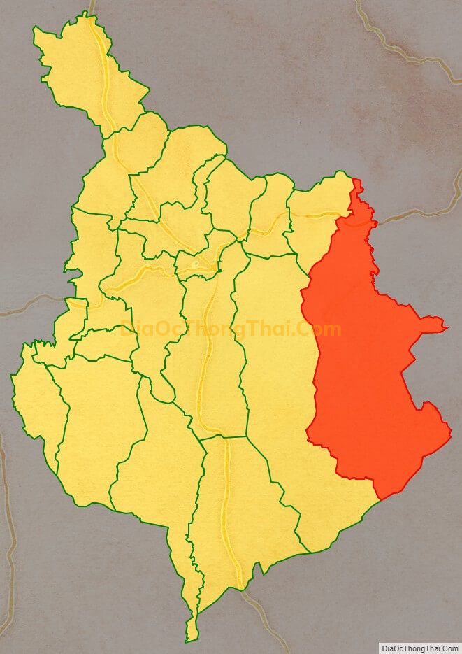 Bản đồ vị trí và địa giới hành chính Xã Tam Bố, huyện Di Linh