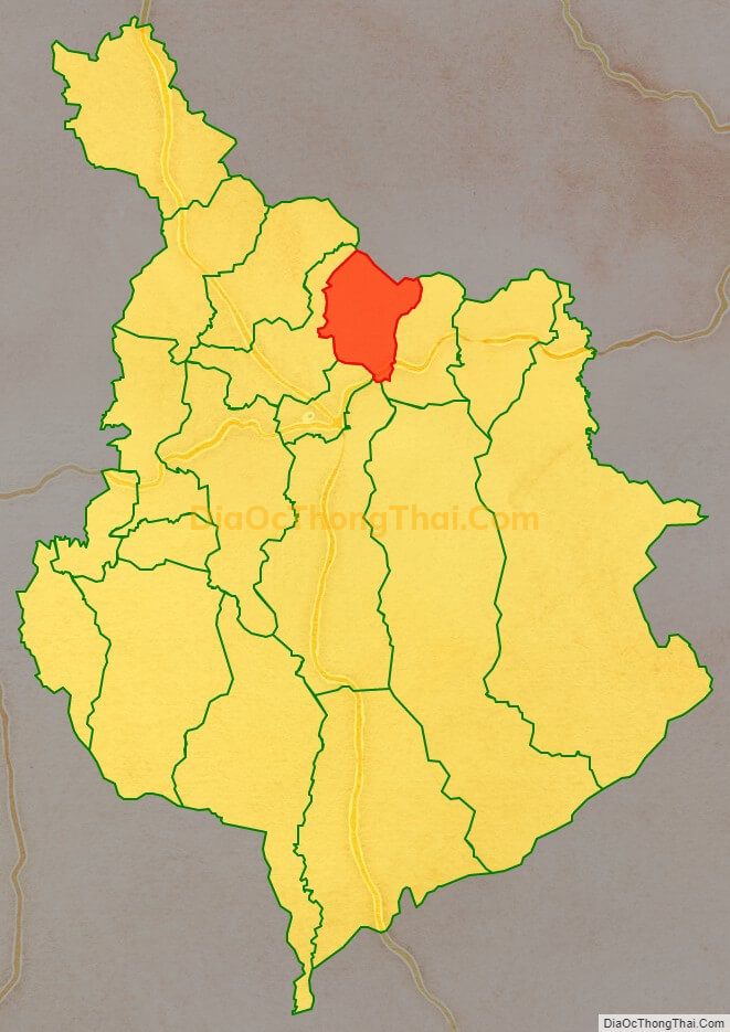 Bản đồ vị trí và địa giới hành chính Xã Tân Nghĩa, huyện Di Linh
