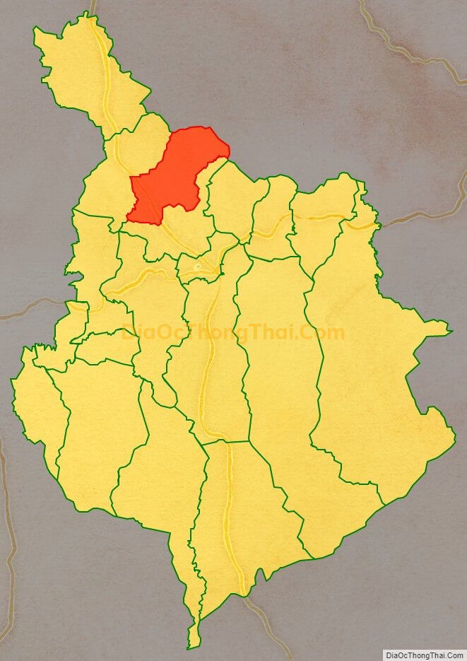 Bản đồ vị trí và địa giới hành chính Xã Tân Thượng, huyện Di Linh