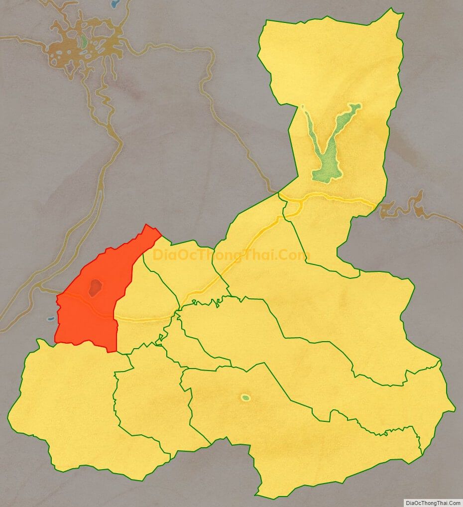 Bản đồ vị trí và địa giới hành chính Xã Đạ Ròn, huyện Đơn Dương