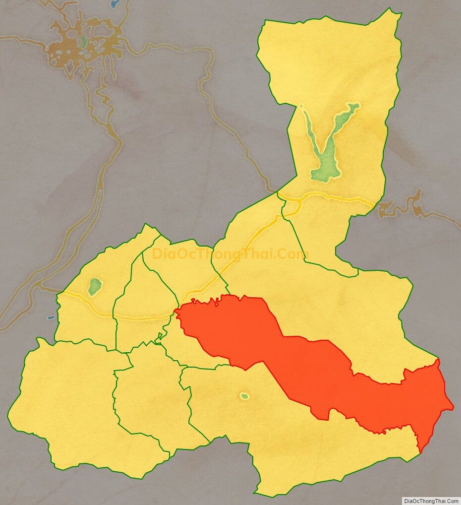 Bản đồ vị trí và địa giới hành chính Xã Ka Đô, huyện Đơn Dương