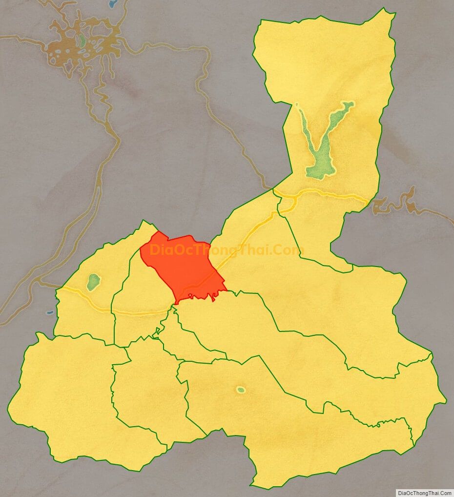 Bản đồ vị trí và địa giới hành chính Xã Lạc Lâm, huyện Đơn Dương