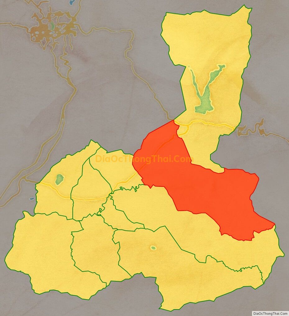 Bản đồ vị trí và địa giới hành chính Xã Lạc Xuân, huyện Đơn Dương