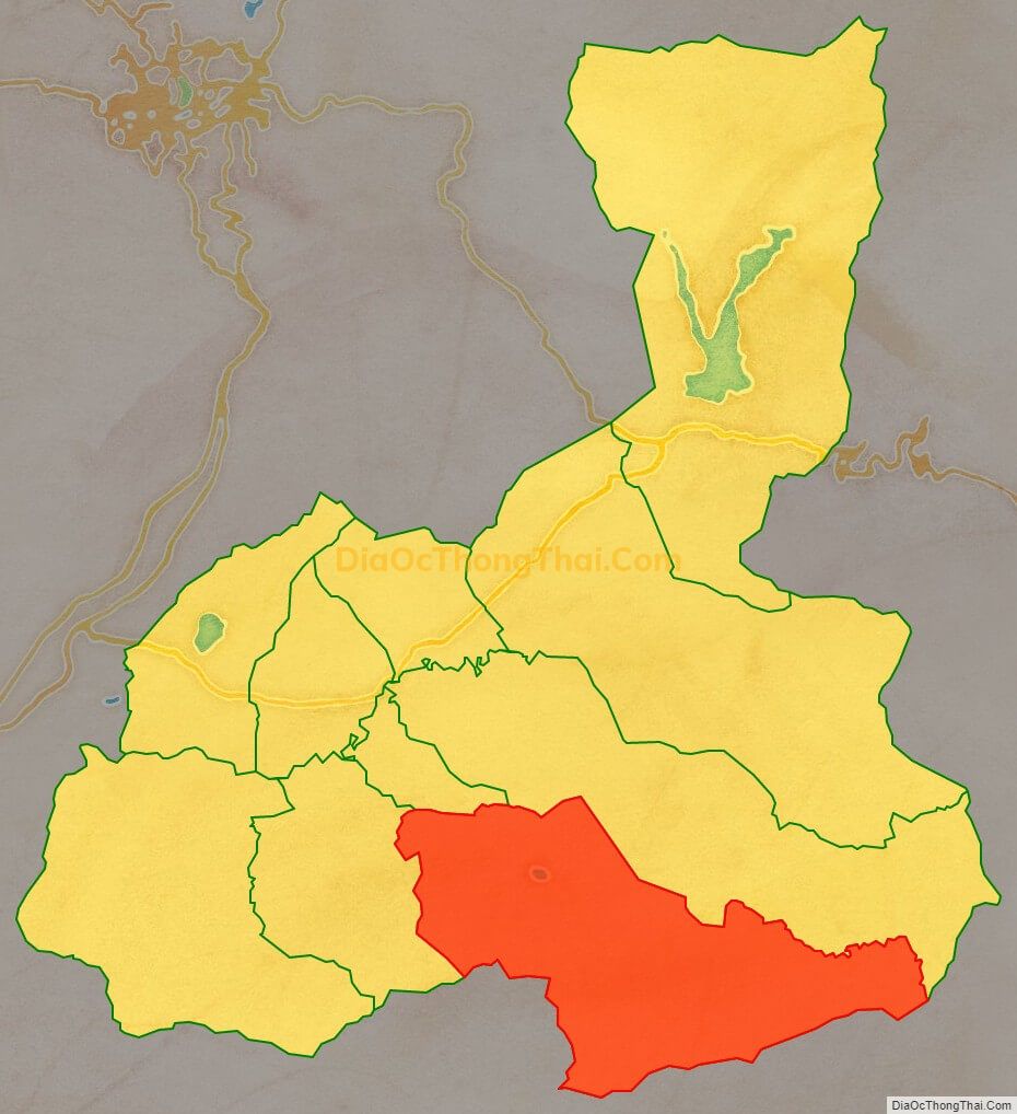 Bản đồ vị trí và địa giới hành chính Xã Pró, huyện Đơn Dương