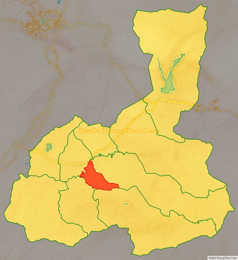 Bản đồ vị trí và địa giới hành chính Xã Quảng Lập, huyện Đơn Dương