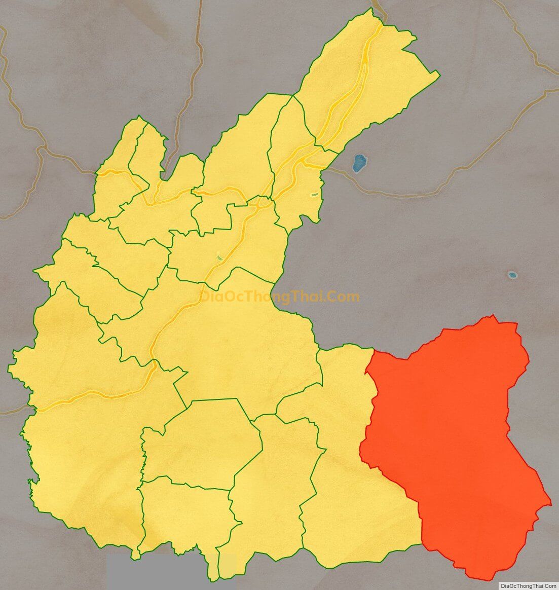 Bản đồ vị trí và địa giới hành chính Xã Đa Quyn, huyện Đức Trọng