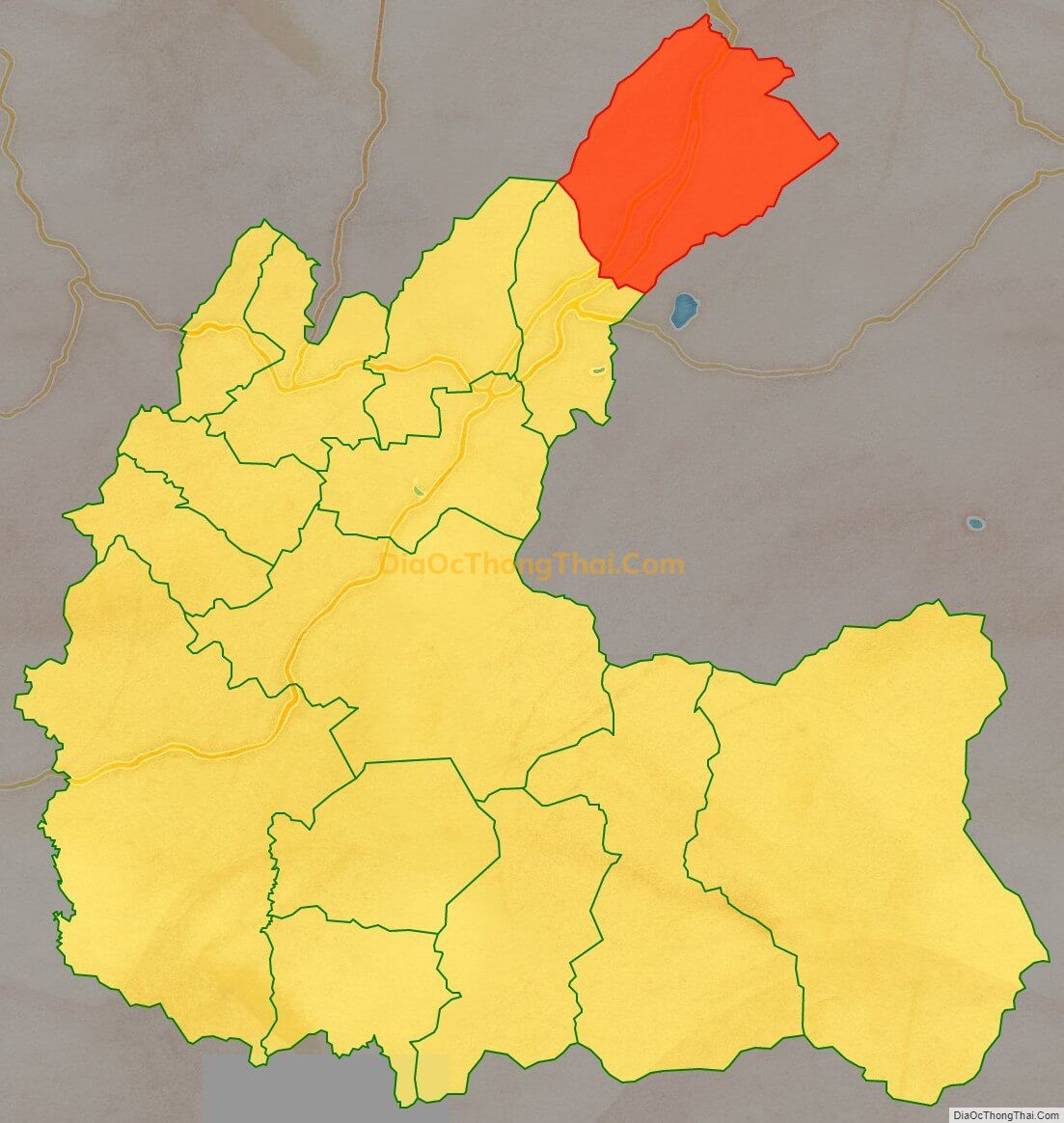 Bản đồ vị trí và địa giới hành chính Xã Hiệp An, huyện Đức Trọng
