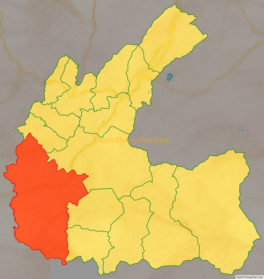Bản đồ vị trí và địa giới hành chính Xã Ninh Gia, huyện Đức Trọng