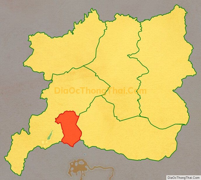 Bản đồ vị trí và địa giới hành chính Thị trấn Lạc Dương, huyện Lạc Dương