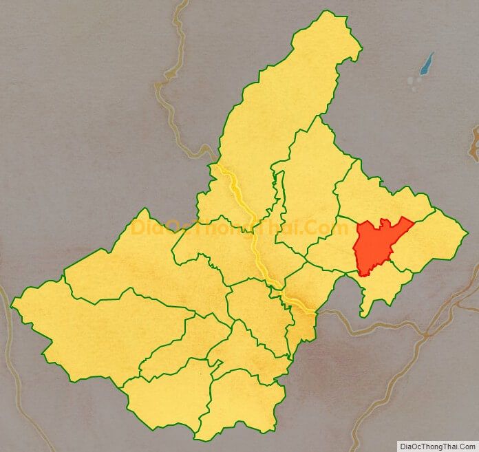 Bản đồ vị trí và địa giới hành chính Thị trấn Nam Ban, huyện Lâm Hà