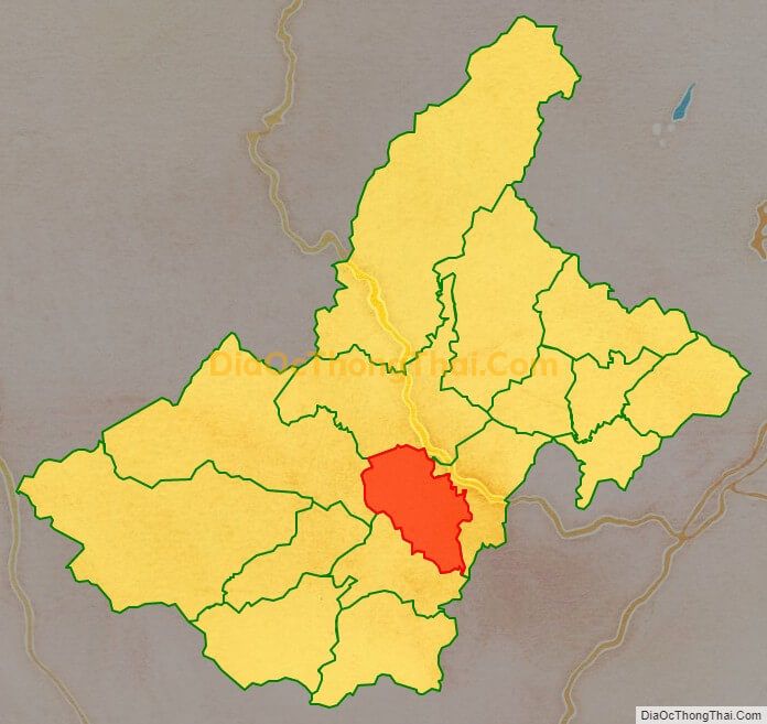 Bản đồ vị trí và địa giới hành chính Xã Tân Văn, huyện Lâm Hà