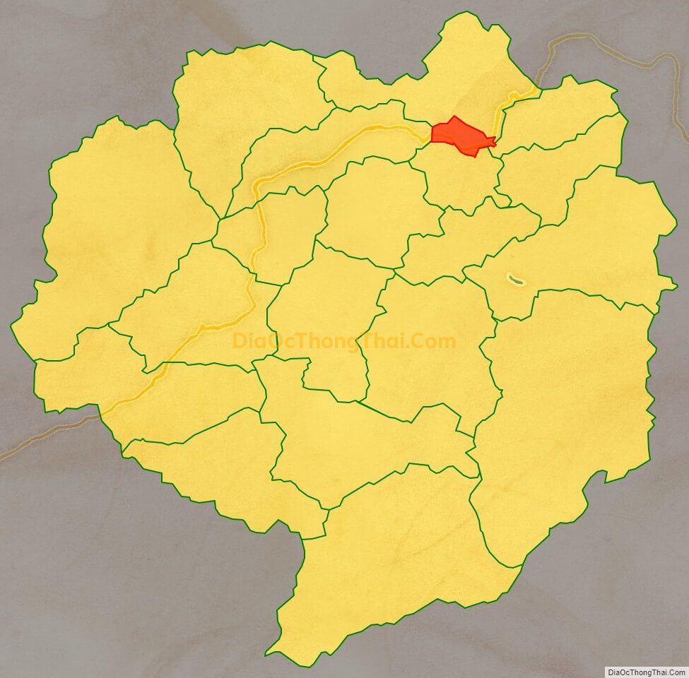 Bản đồ vị trí và địa giới hành chính Thị trấn Bắc Sơn, huyện Bắc Sơn