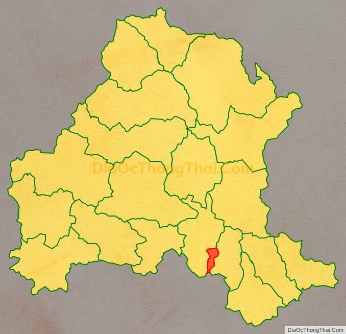 Bản đồ vị trí và địa giới hành chính Thị trấn Bình Gia, huyện Bình Gia