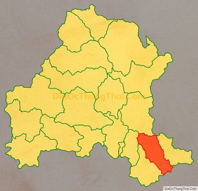 Bản đồ vị trí và địa giới hành chính Xã Hồng Thái, huyện Bình Gia