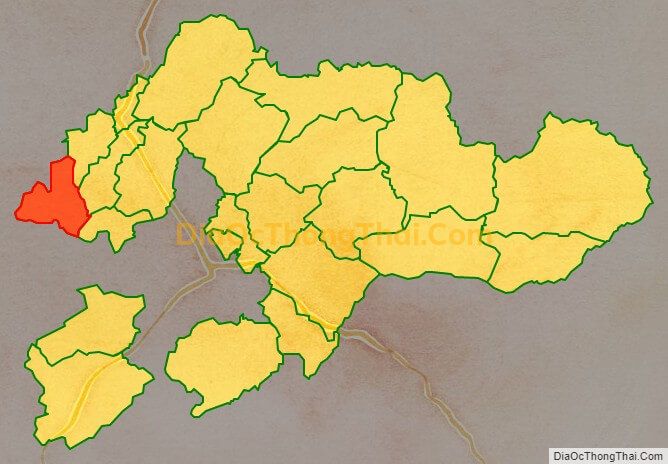 Bản đồ vị trí và địa giới hành chính Xã Bình Trung, huyện Cao Lộc