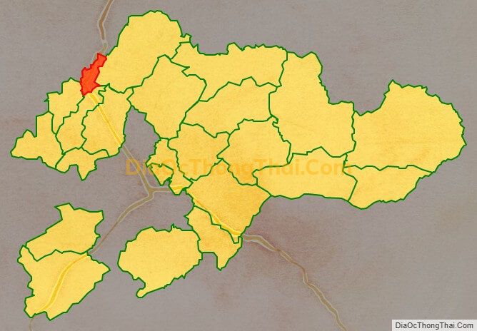 Bản đồ vị trí và địa giới hành chính Thị trấn Đồng Đăng, huyện Cao Lộc