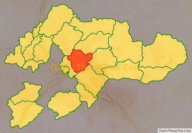 Bản đồ vị trí và địa giới hành chính Xã Hòa Cư, huyện Cao Lộc