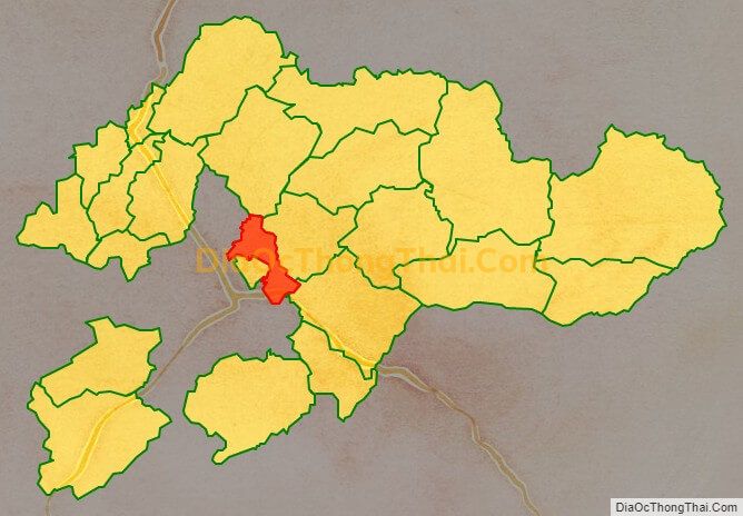Bản đồ vị trí và địa giới hành chính Xã Hợp Thành, huyện Cao Lộc