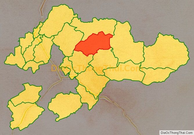 Bản đồ vị trí và địa giới hành chính Xã Lộc Yên, huyện Cao Lộc