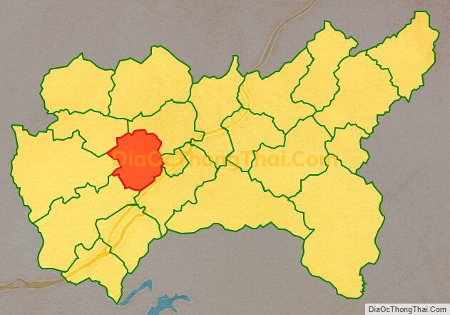 Bản đồ vị trí và địa giới hành chính Xã Hòa Bình, huyện Chi Lăng