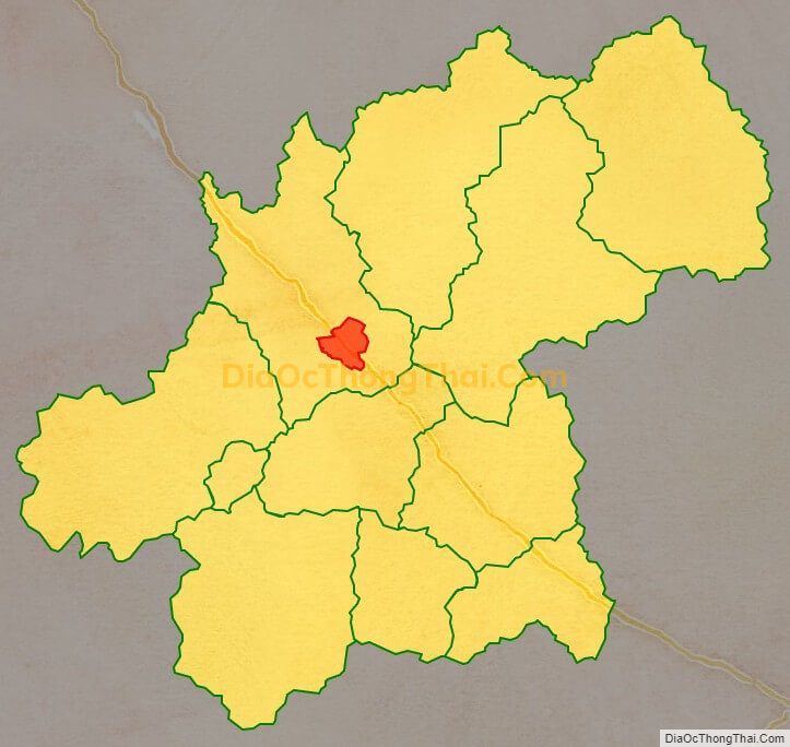 Bản đồ vị trí và địa giới hành chính Thị trấn Đình Lập, huyện Đình Lập