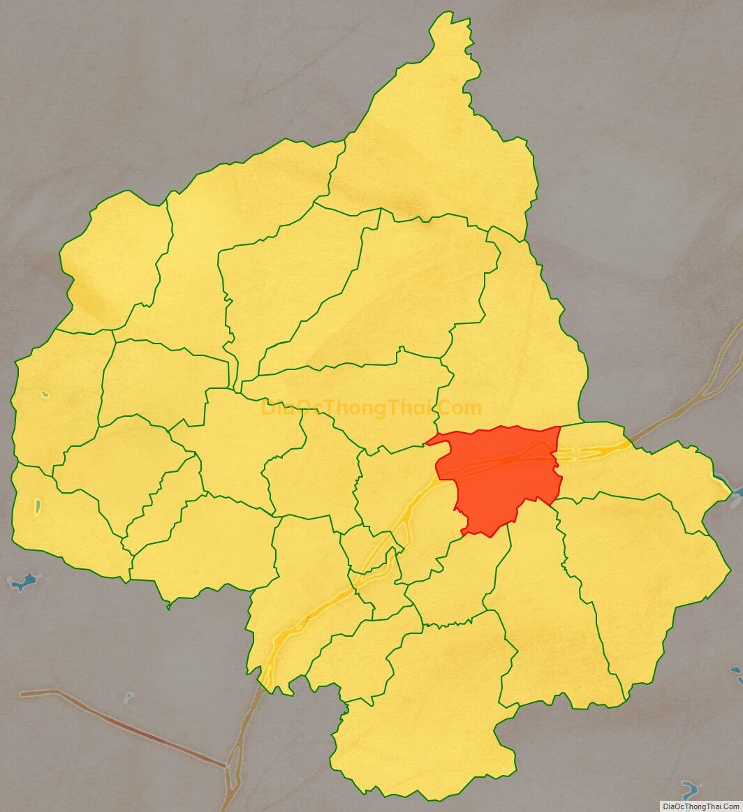Bản đồ vị trí và địa giới hành chính Xã Cai Kinh, huyện Hữu Lũng