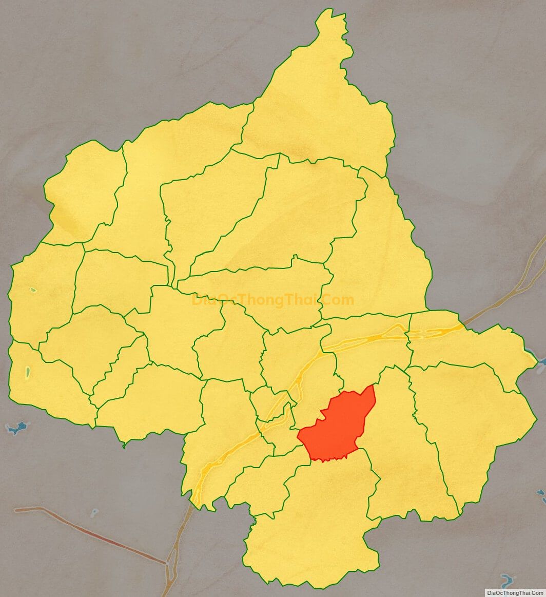 Bản đồ vị trí và địa giới hành chính Xã Hồ Sơn, huyện Hữu Lũng