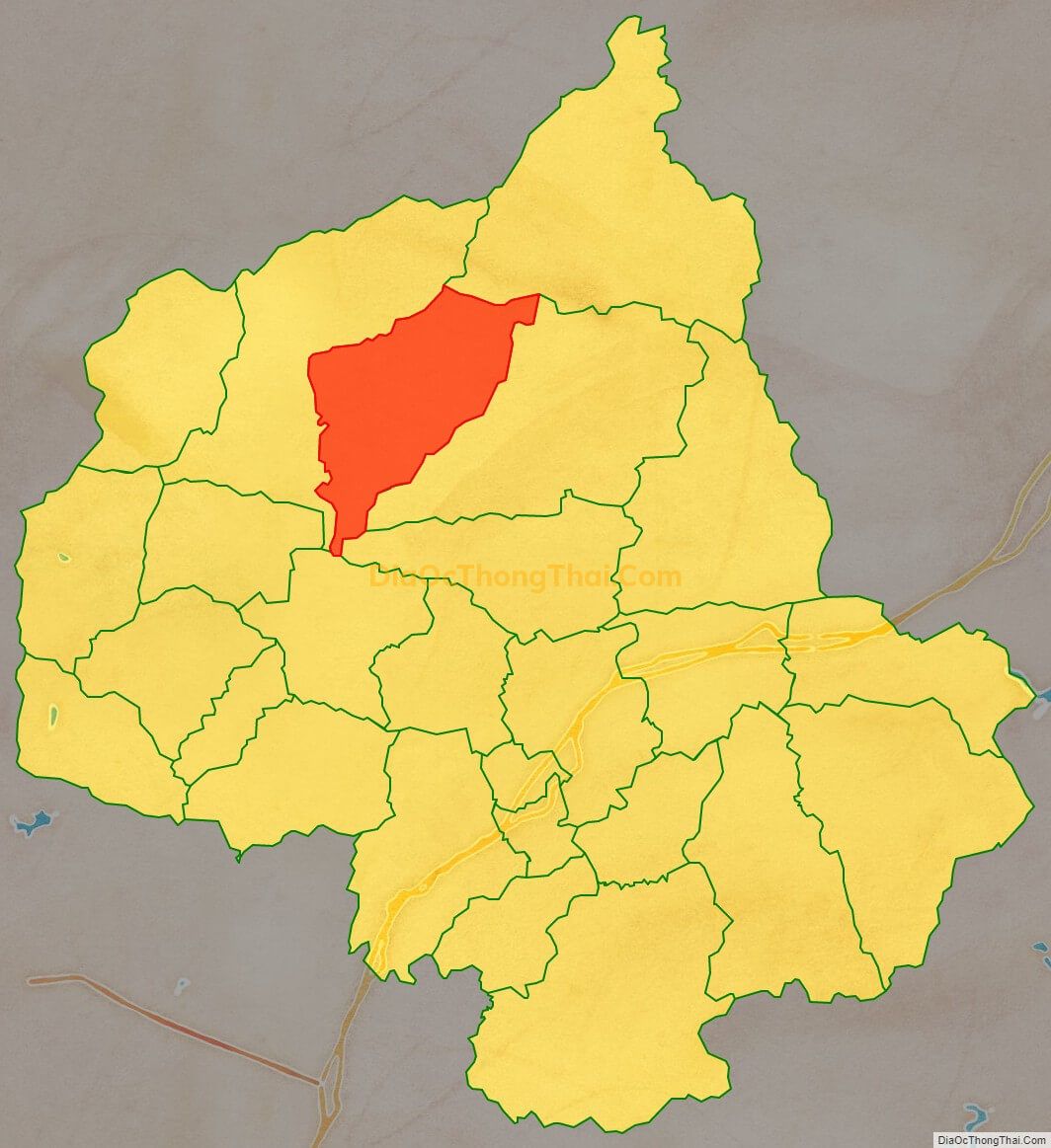 Bản đồ vị trí và địa giới hành chính Xã Hòa Bình, huyện Hữu Lũng