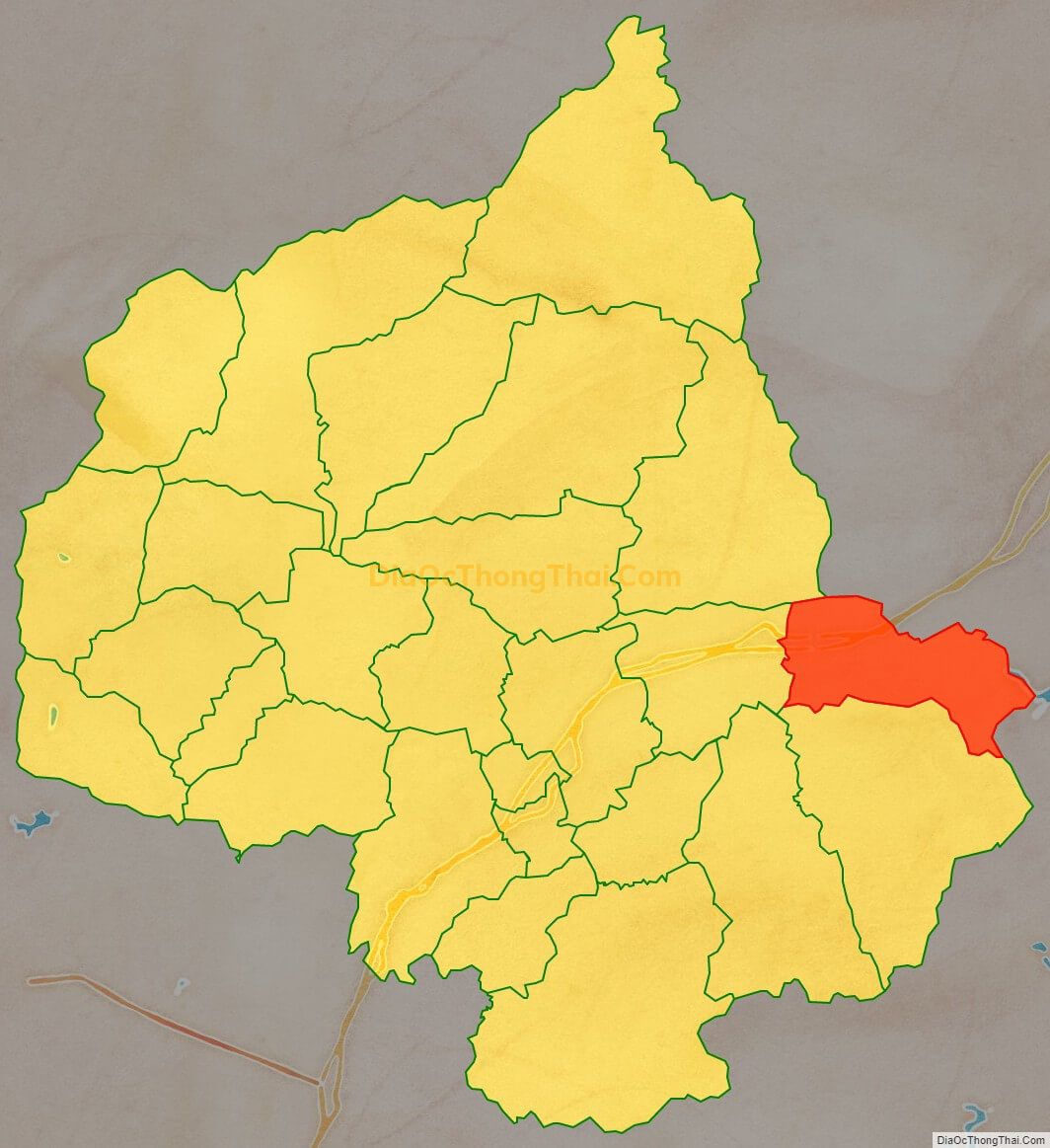 Bản đồ vị trí và địa giới hành chính Xã Hòa Lạc, huyện Hữu Lũng