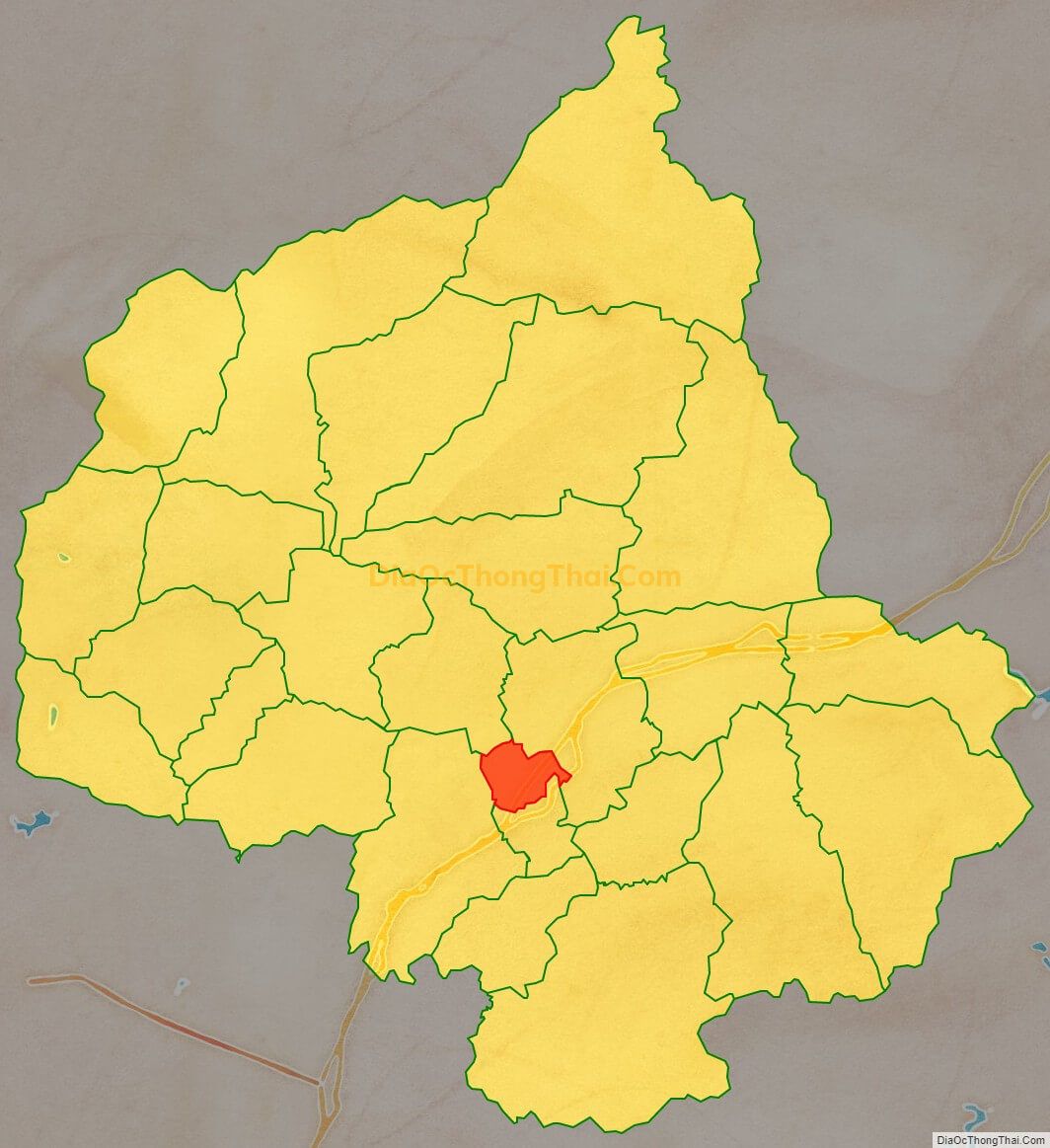 Bản đồ vị trí và địa giới hành chính Thị trấn Hữu Lũng, huyện Hữu Lũng