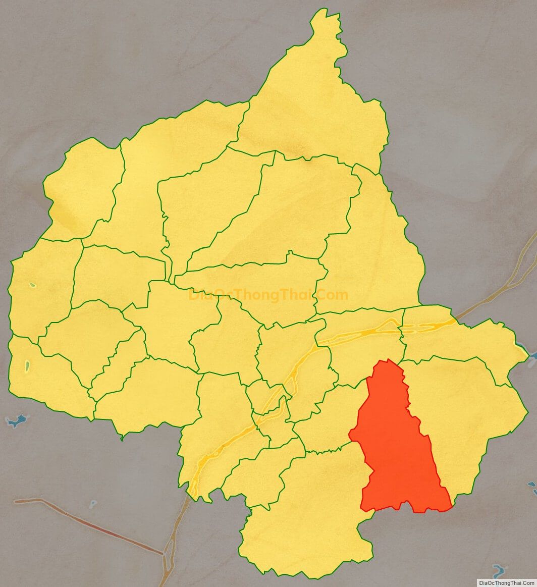 Bản đồ vị trí và địa giới hành chính Xã Tân Thành, huyện Hữu Lũng