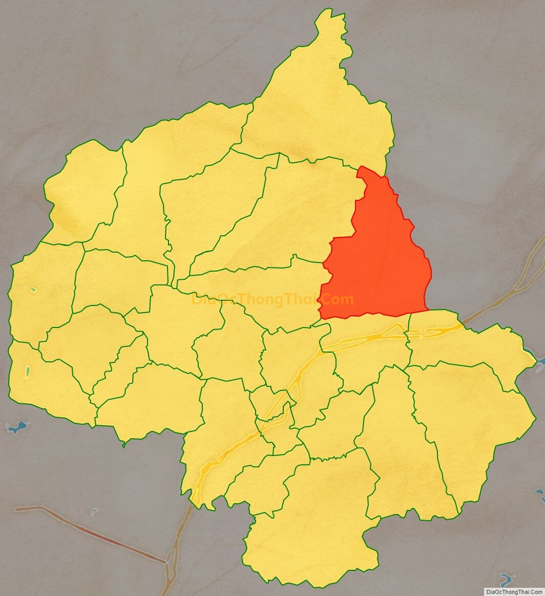 Bản đồ vị trí và địa giới hành chính Xã Yên Sơn, huyện Hữu Lũng