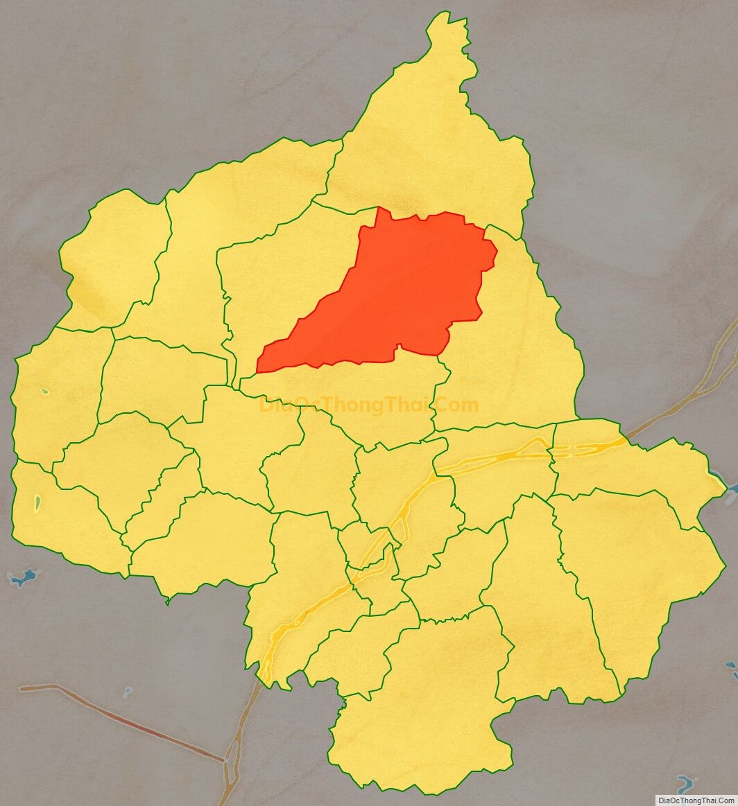 Bản đồ vị trí và địa giới hành chính Xã Yên Thịnh, huyện Hữu Lũng